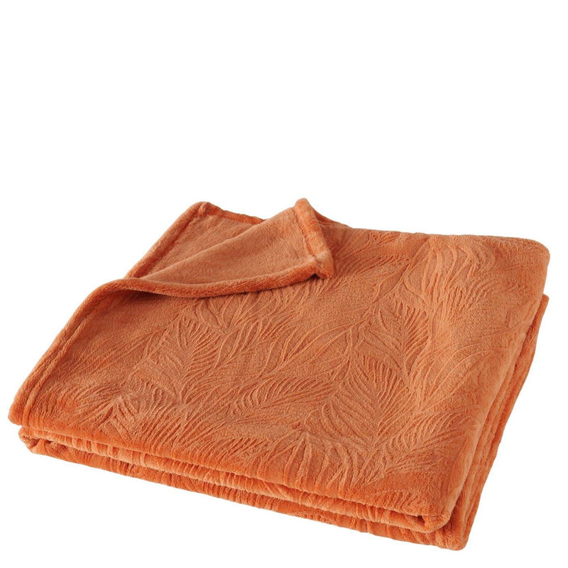 Boltze coperta da soggiorno per la casa arancione 160 cm