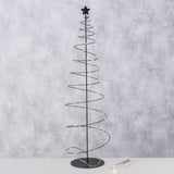 Boltze home kerstboom saturn metaal led zwart ø22xh81cm - afbeelding 2