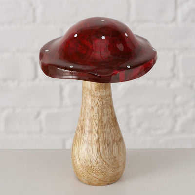 Boltze home paddenstoel pilo mangohout 10x10x14,5cm