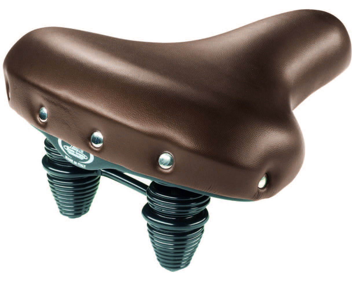 SELLE MONTEGRAPPA 1605 Nevada con imbracatura marrone scuro su carta