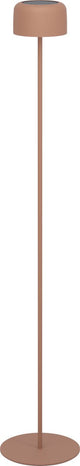 Lampada da terra Eglo roccanova-l - ricaricabile (fino a 22 ore di luce) - solare - 120 cm - rosso mattone arancione caldo - wireless - dimmerabile - per interni ed esterni