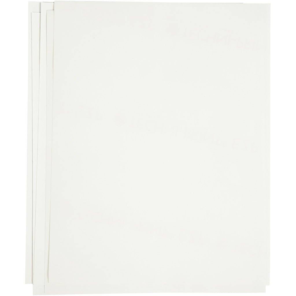 Transfer vellen, vel 21,5x28 cm, voor donker en licht textiel, wit, 12 vel 1 doos