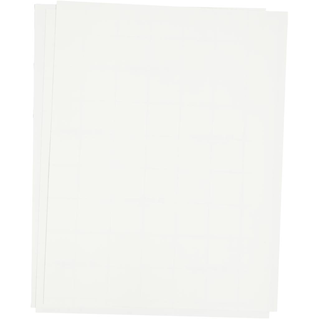 Creativ company transfer vellen, vel 21,5x28 cm, voor donker en licht textiel, wit, 3 vel 1 doos