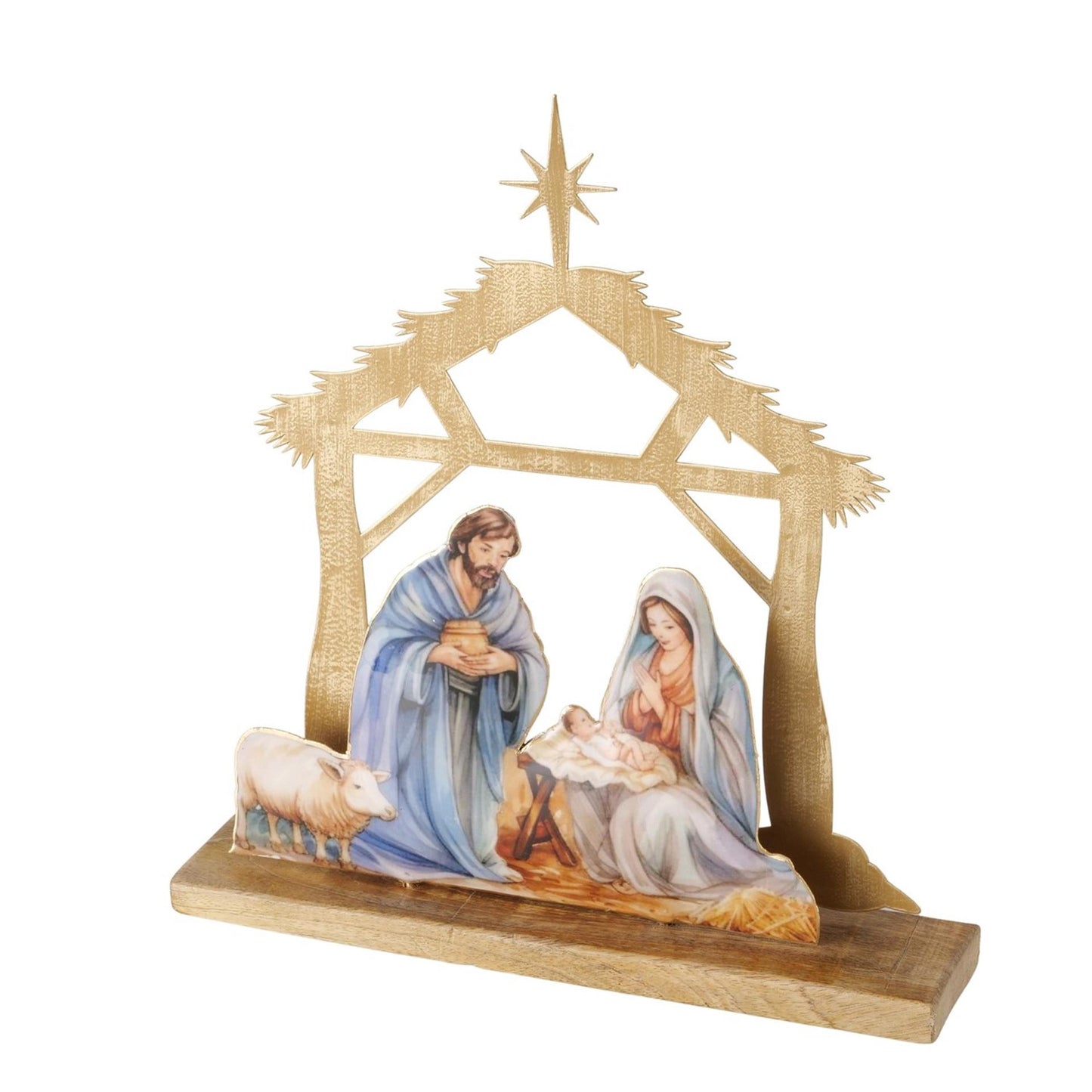 Scena natalizia della casa Boltze 30,5x32,5 cm