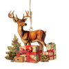 Boltze home Ciondolo natalizio cervo 14,5x15 cm