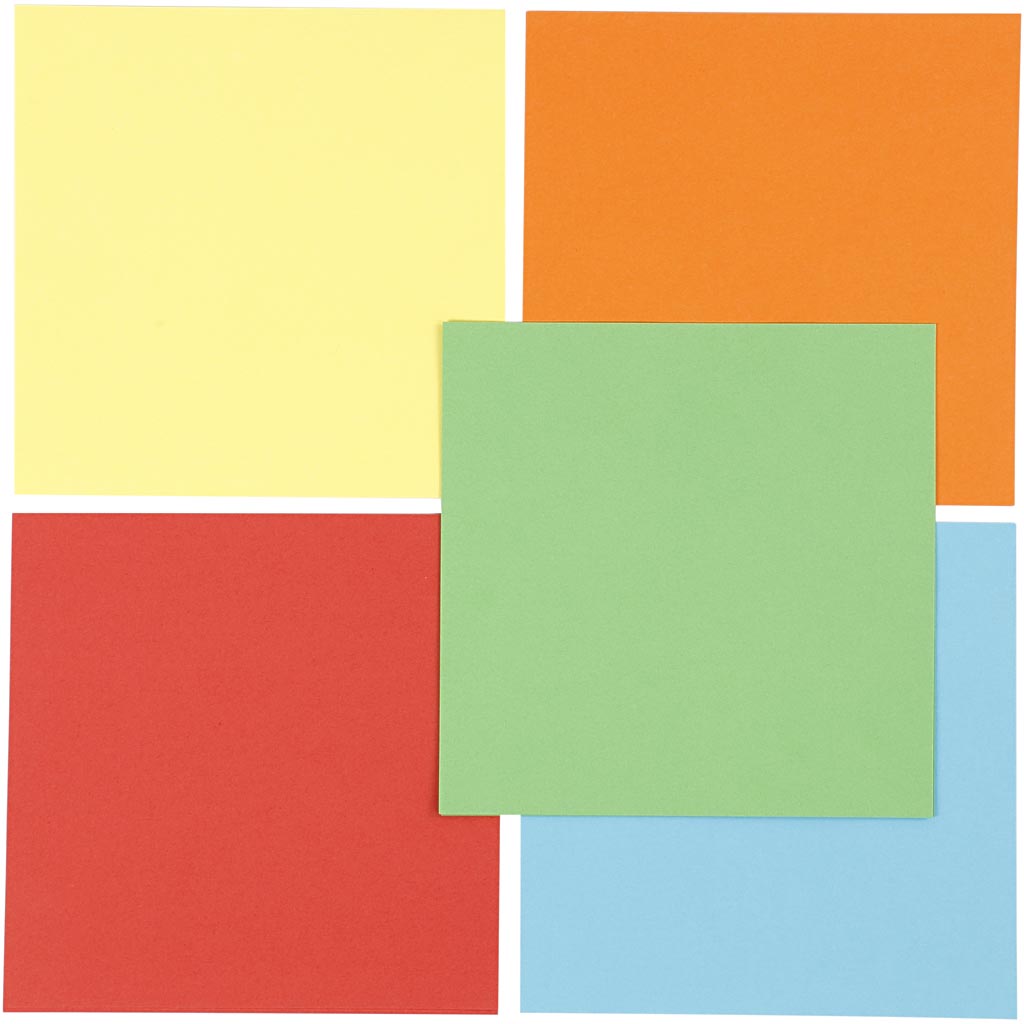 Carta per origami Creativ company, formato 15x15 cm, 80 gr, 5x10 fogli 1 scatola
