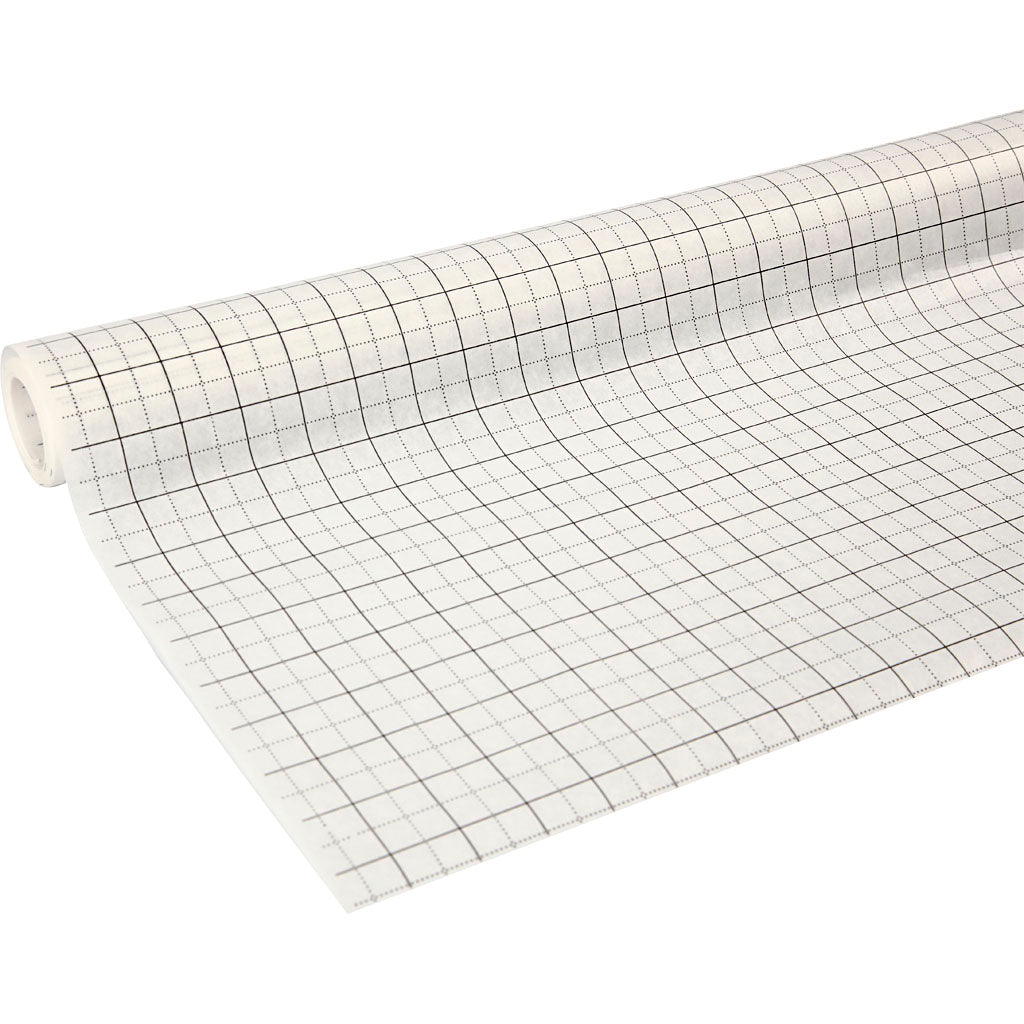 Ruitjespapier patroonpapier, b: 80 cm, 28 gr, 15 m 1 rol