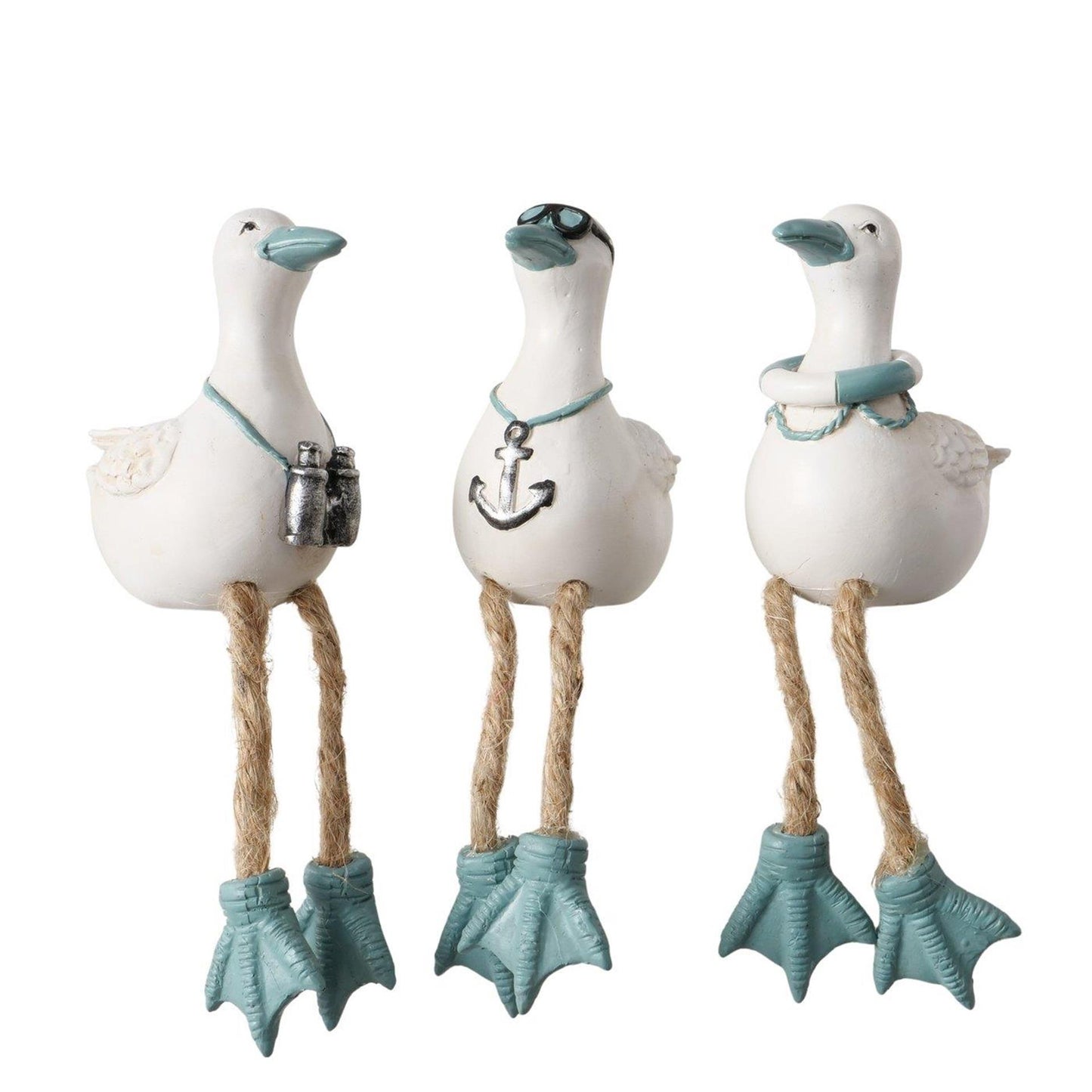 Boltze home bungelbeentjes meeuw benny 8x3x13cm 3 assorti