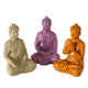 Boltze home figuur buddha 6,5x5x10cm 3 assorti