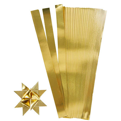Strisce per intrecciare Creativ company, l: 45 cm, d 4,5 cm, l: 10 mm, oro, 100 strisce 1 scatola
