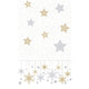 Mantel Duni estrellas de nieve blanco 138x220