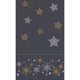 Duni mantel estrellas de nieve negro 138 x 220 cm | 5 piezas