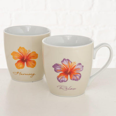 Boltze Home Jumbo Mug Hibiscus 480ml