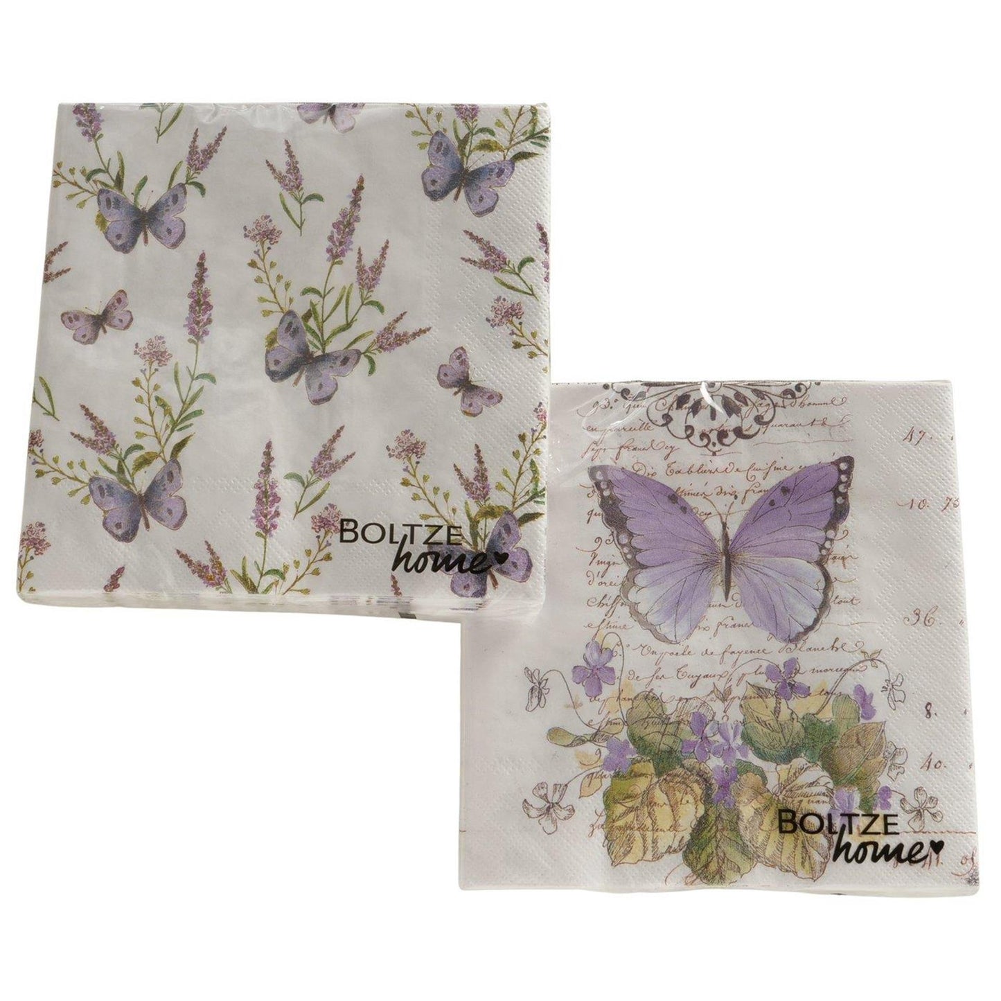 Servilletas caseras Boltze mariposa