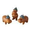 Boltze home figura ippopotamo 4x3,5x6,5 cm