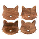 Boltze sottobicchiere per gatti in legno, 4 pezzi