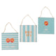 Boltze home wandbord summer spritz 20x20x0,5cm 3 assorti
