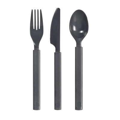 Set posate in plastica Duni 6 pezzi granito
