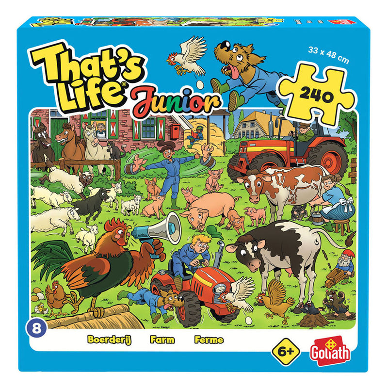 Rompecabezas de granja juvenil Goliath that's life - 240 piezas.