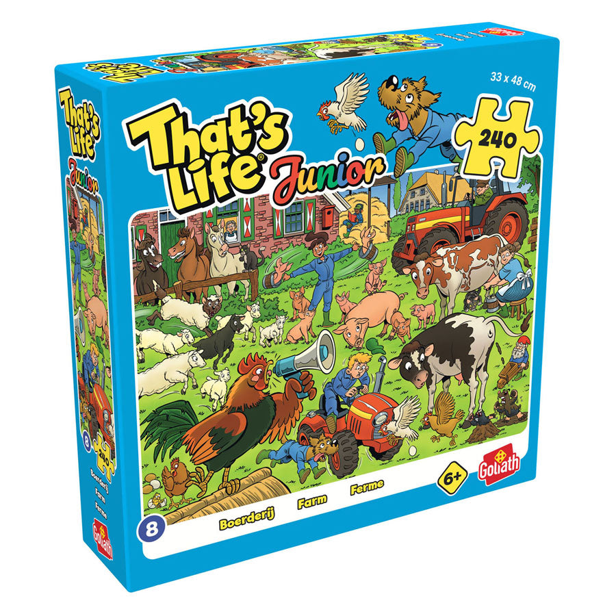 Rompecabezas de granja juvenil Goliath that's life - 240 piezas.