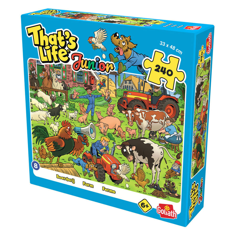 Rompecabezas de granja juvenil Goliath that's life - 240 piezas.