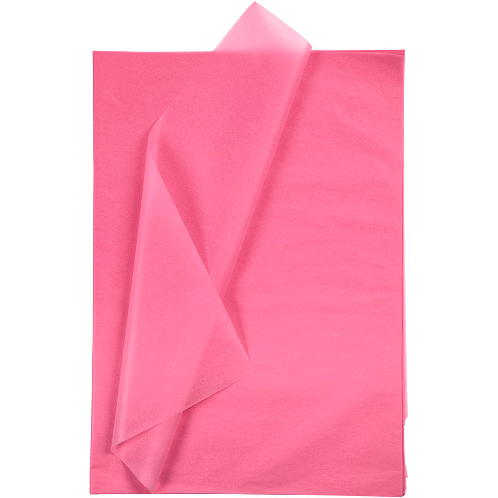 Carta velina Creative Company, foglio 50x70 cm, 17 gr, rosa, 25 fogli 1 scatola