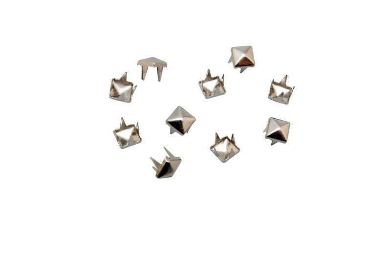 Vaessen creative • studs vierkant 6mm 10pcs silver