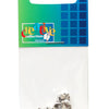 Vaessen creative • borchie quadrate 6 mm 10 pezzi argento
