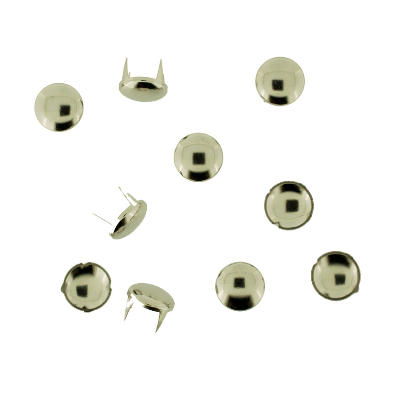 Vaessen creative • borchie rotonde 12 mm 10 pezzi argento