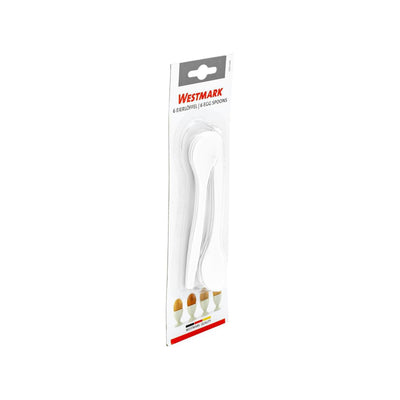 Westmark eierlepels wit set a 6 14,5 cm