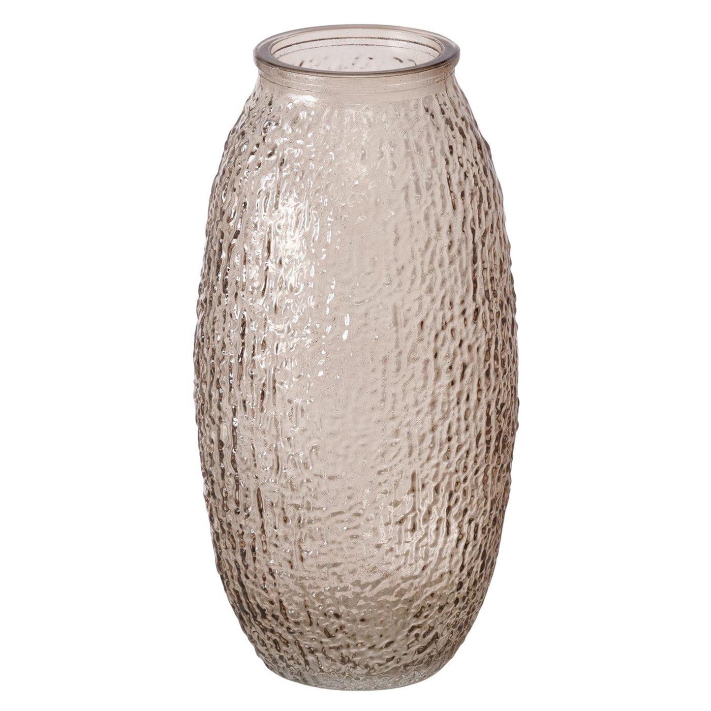 Vaso domestico Boltze h20cm vetro beige