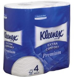 Kleenex toilet paper 4-layer extra comfort 4 rolls 160 sheets per roll