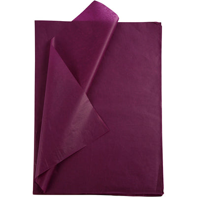 Carta velina Creativ company, foglio 50x70 cm, 17 gr, bordeaux, 25 fogli 1 scatola