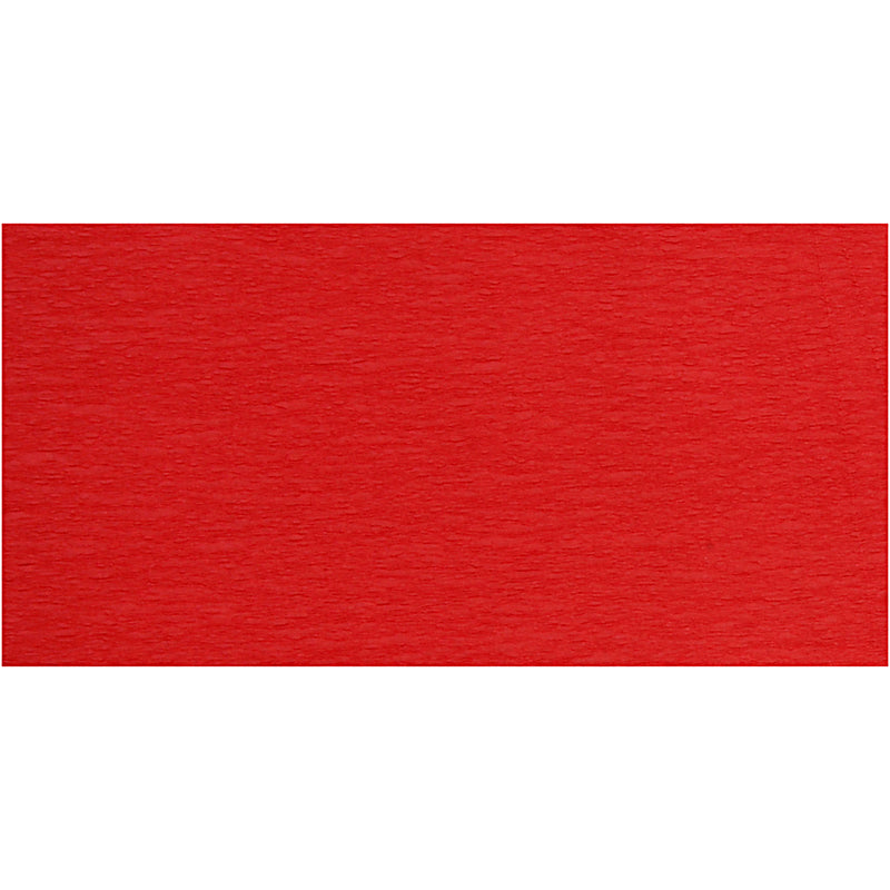 Carta crespa Creative Company, foglio 50x250 cm, rosso, 10 pieghe 1 scatola