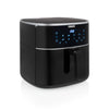 Princess 182254 digitale airfryer 8l heteluchtfriteuse (zwart, 8 liter | hetelucht | verstelbaar airfryerrek | bpa-vrij)