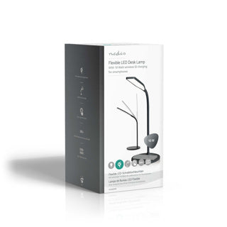 Lampada da scrivania Nedis con caricabatterie wireless