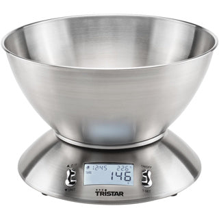 Báscula de cocina Tristar 5kg 2l con bol