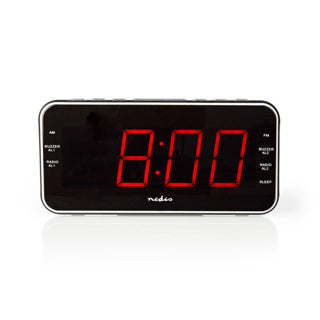 Radiosveglia digitale Nedis | schermo led | 1 ingresso audio da 3,5 mm | nero | 1 pezzo - clar004bk clar004bk