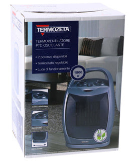 Otras marcas Termozeta Oscilating Ceramic Wanter 1500W Silver Black