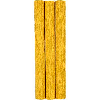 Crêpepapier, vel 25x60 cm, crêpe-verhouding: 180%, 105 gr, curry, 3 vel 1 doos