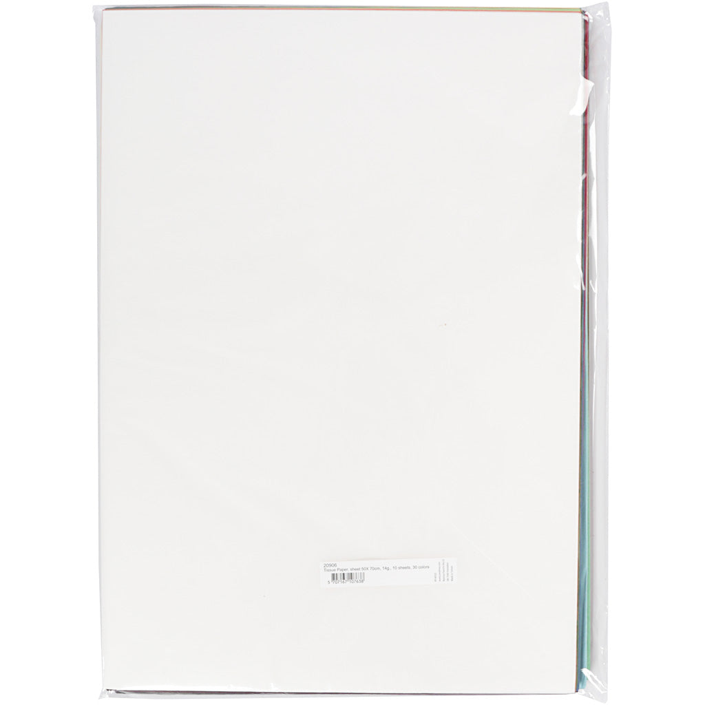 Papel de seda Creativ company, hoja 50x70 cm, 17 gr, 300 hojas 1 caja
