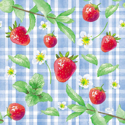 Tovaglioli Duni picnic fragola 33x33 cm