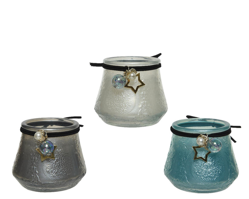Vela perfumada Decoris en cristal ø7,3x6,8cm