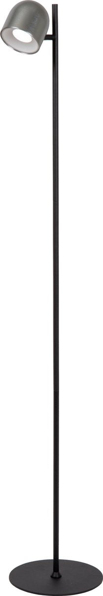 Lucide skanska recta - lámpara de pie recargable interior exterior - batería recargable - ø 23 cm - LED regulable - CCT - 1x3W 3000K 6000K - IP44 - hierro gris
