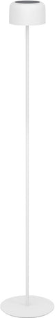 Lampada da terra Eglo roccanova-l - ricaricabile (fino a 22 ore di luce) - solare - 120 cm - bianca - wireless - dimmerabile - per interni ed esterni