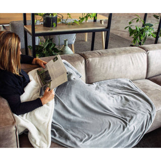 Tomado TrA Electric Top Coperte 180x130 cm Grigio bianco