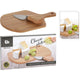 Excellent houseware kaasplank bamboe 20x13cm met kaasmes