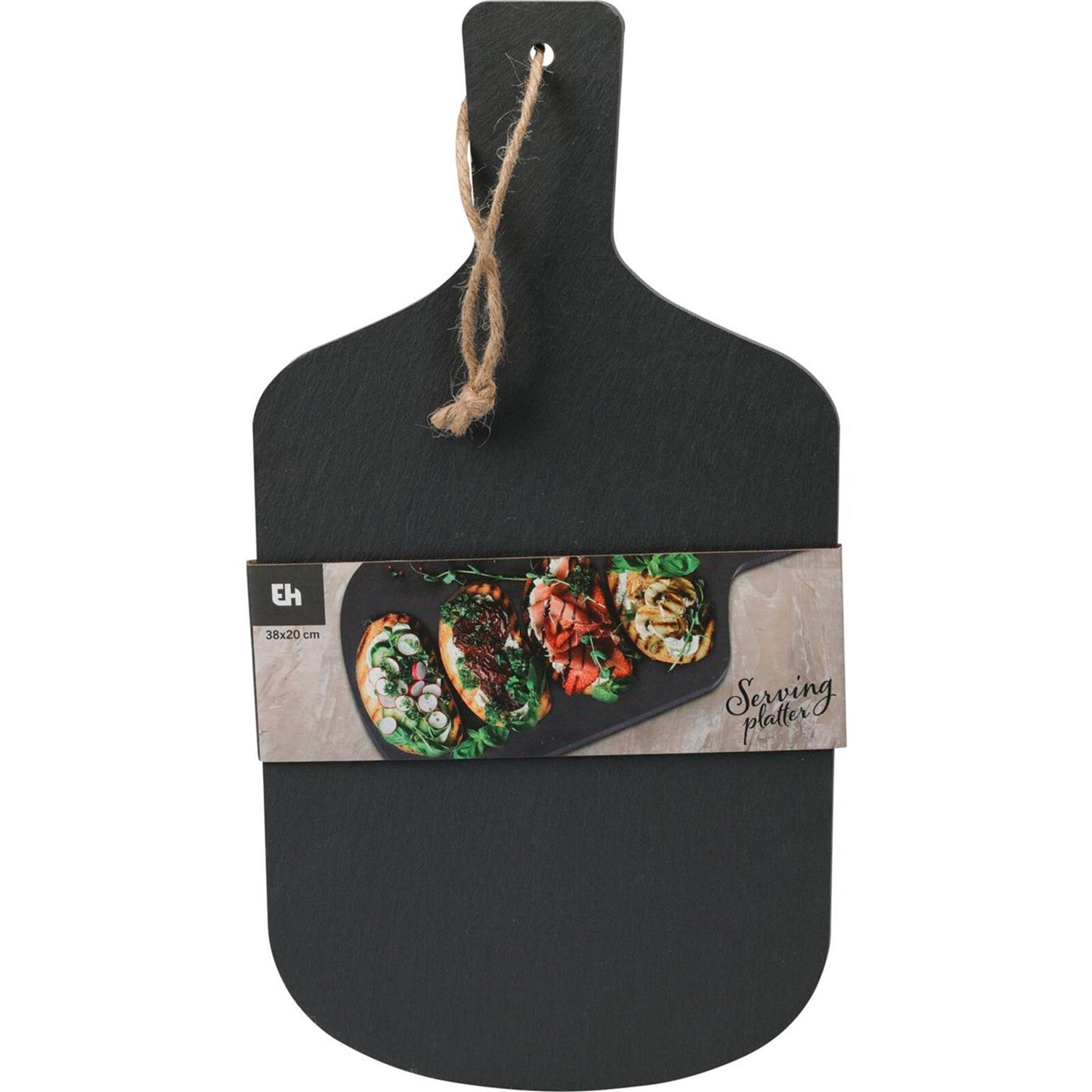 Excelente fuente de servicio para el hogar pizarra 38x20cm