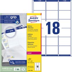 Address labels avery zweckform ultragrip white