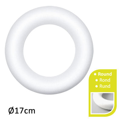Vaessen creative • anello in polistirolo ø17cm